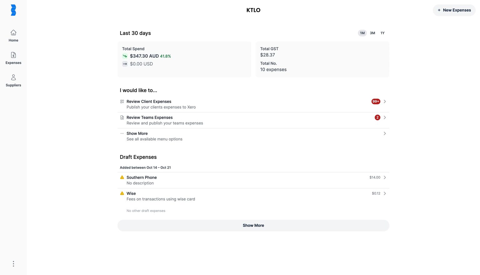 KTLO Product on Desktop
